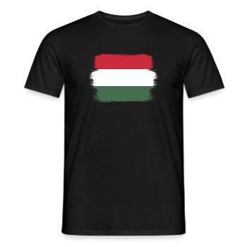 Hungary Flag Hungarian flag Balaton Hungary - Men's T-Shirt - black - Front - AI Model Male 178 light (178cm)
