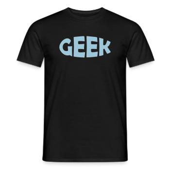 GEEK - T-shirt homme - noir - Devant - AI Model Male 178 light (178cm)