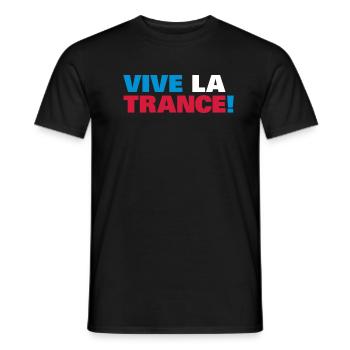 Trance - Vive la Trance ! - Männer T-Shirt - Schwarz - Vorne - AI Model Male 178 light (178cm)