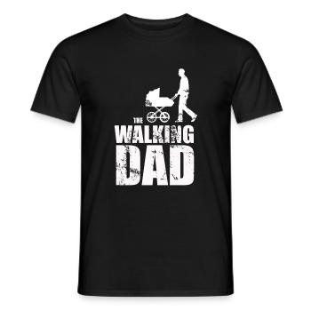 Le papa qui marche - T-shirt homme - noir - Devant - AI Model Male 178 light (178cm)