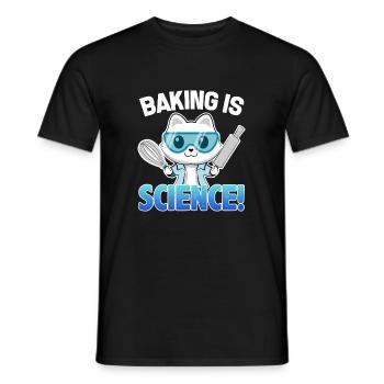 La cuisson est la science chat cadeau drôle - T-shirt homme - noir - Devant - AI Model Male 178 light (178cm)