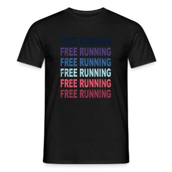 Free Running Parkour Sport Geschenk - Männer T-Shirt - Schwarz - Vorne - AI Model Male 178 light (178cm)