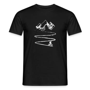 VTT, Cyclistes, Vélo, Montagne, Cadeau - T-shirt homme - noir - Devant - AI Model Male 178 light (178cm)