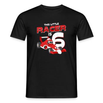 Dieser Kleine Rennfahrer Ist 6 Jahre Alt Geschenk - Männer T-Shirt - Schwarz - Vorne - AI Model Male 178 light (178cm)