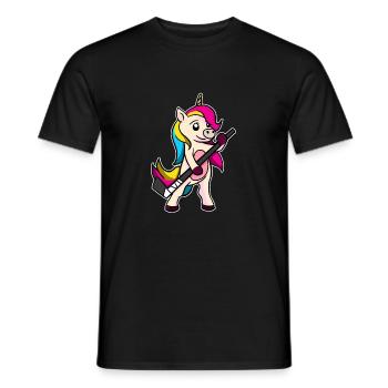 Hockey amusant hockey de terrain Licorne - T-shirt homme - noir - Devant - AI Model Male 178 light (178cm)