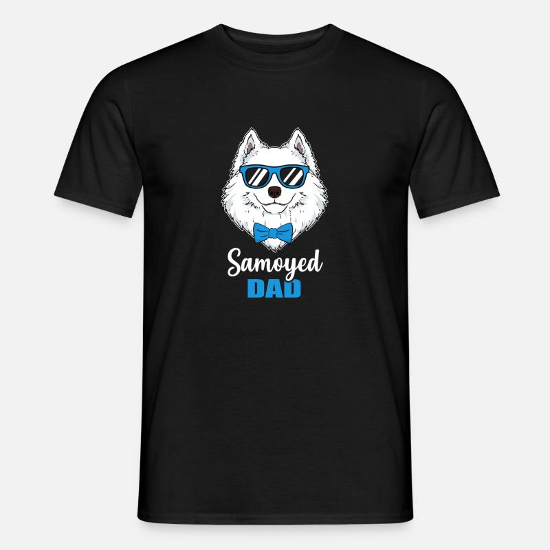 Cool Samoyed Dad Dog Gift - Men's T-Shirt - black