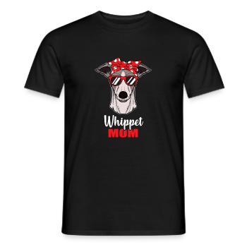 Whippet chiens maman lévriers cadeau - T-shirt homme - noir - Devant - AI Model Male 178 light (178cm)