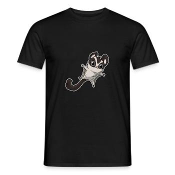 Lustiger Kurzkopfgleitbeutler Sugar Glider - Männer T-Shirt - Schwarz - Vorne - AI Model Male 178 light (178cm)