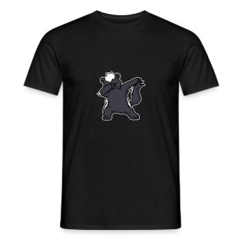 Lustiges Dabbing Dachs Geschenk - Männer T-Shirt - Schwarz - Vorne - AI Model Male 178 light (178cm)