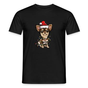 Chihuahua Cadeau de Noël chiens - T-shirt homme - noir - Devant - AI Model Male 178 light (178cm)