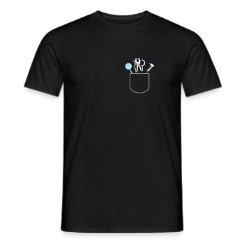 Dentist Tools In The Pocket Dentist Gift Idea - Men's T-Shirt - black - Front - AI Model Male 178 light (178cm)