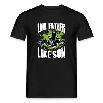 Cool Like Father, Like Son Snowmobile Fahrer - T-shirt homme - noir - Devant - AI Model Male 178 light (178cm)