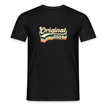 17th Birthday Gift Original Men Women Born In 2004 - Men's T-Shirt - black - Front - AI Model Male 178 light (178cm)
