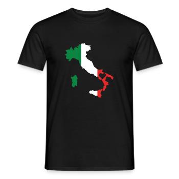 Liebe Italien Geschenk Italienisch Stolz Herz - Männer T-Shirt - Schwarz - Vorne - AI Model Male 178 light (178cm)