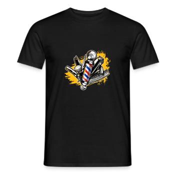 Friseur Zubehör Barber Barbershop Haare Schneiden - Männer T-Shirt - Schwarz - Vorne - AI Model Male 178 light (178cm)