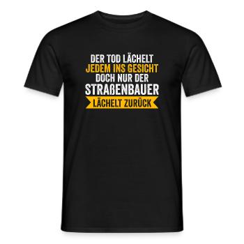 Straßenbauer Job Straßenbau Geschenk - Männer T-Shirt - Schwarz - Vorne - AI Model Male 178 light (178cm)