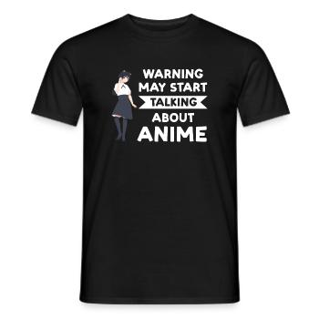 Anime merch Anime Anime Merchandise Geschenk - Männer T-Shirt - Schwarz - Vorne - AI Model Male 178 light (178cm)
