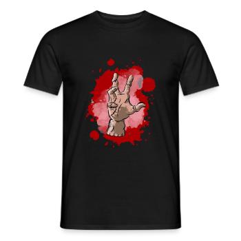 Hand, Die Hand, das Ding - Männer T-Shirt - Schwarz - Vorne - AI Model Male 178 light (178cm)