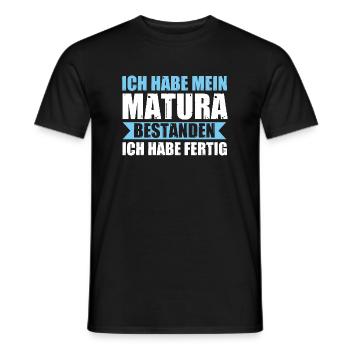 Matura Prüfung Maturant Geschenk - Männer T-Shirt - Schwarz - Vorne - AI Model Male 178 light (178cm)