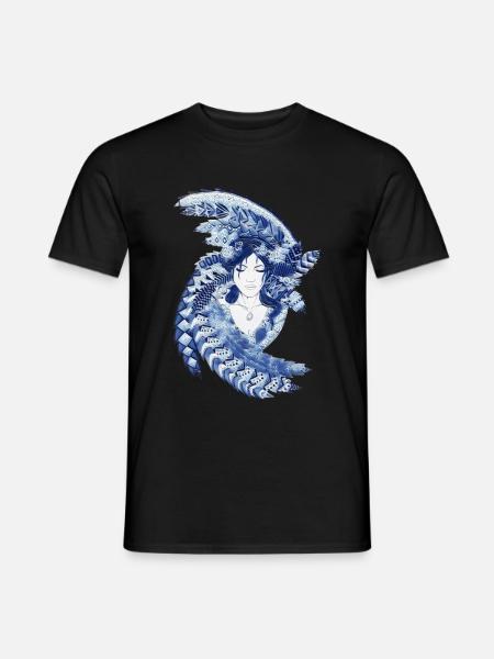 Blauer Engel - Männer T-Shirt - Schwarz