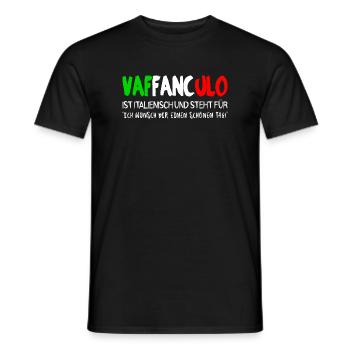 Vaffanculo - Männer T-Shirt - Schwarz - Vorne - AI Model Male 178 light (178cm)