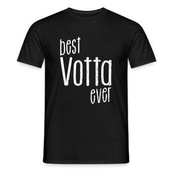 best Votter ever, bester Papa aller Zeiten Dialekt - Männer T-Shirt - Schwarz - Vorne - AI Model Male 178 light (178cm)