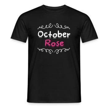breast cancer / pink October - Men's T-Shirt - black - Front - AI Model Male 178 light (178cm)