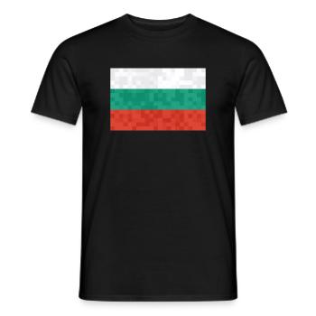 Bulgaria Flag Bulgarian flag Golden Sands - Men's T-Shirt - black - Front - AI Model Male 178 light (178cm)