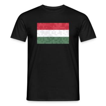 Hungary Flag Hungarian flag Balaton Hungary - Men's T-Shirt - black - Front - AI Model Male 178 light (178cm)