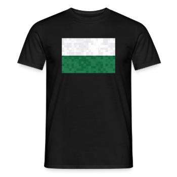 Sachsen Flagge Sächsische Fahne Ossi Urlaub SN - Männer T-Shirt - Schwarz - Vorne - AI Model Male 178 light (178cm)