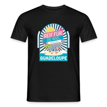 Guadeloupe Inselurlaub - Männer T-Shirt - Schwarz - Vorne - AI Model Male 178 light (178cm)