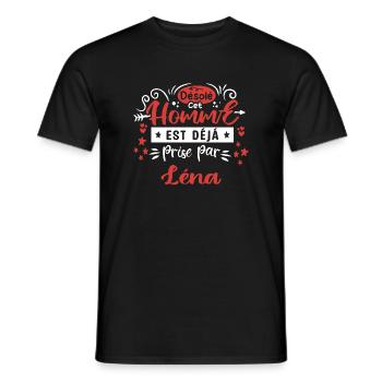 Cadeau Homme déja pris par léna - T-shirt homme - noir - Devant - AI Model Male 178 light (178cm)