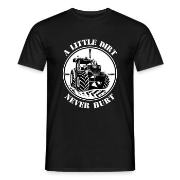 Tractor, Tractor Driver, Farmer, Field, Field Work - Men's T-Shirt - black - Front - AI Model Male 178 light (178cm)