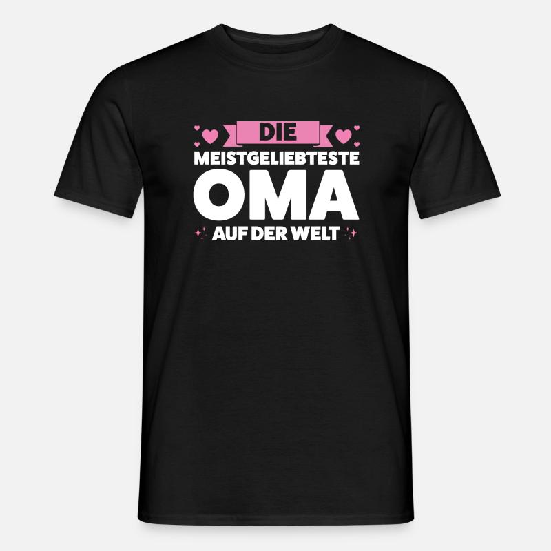 Oma Großmutter Großmütter Geschenk - Männer T-Shirt - Schwarz