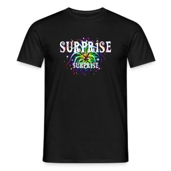 Surprise ... surprise - Männer T-Shirt - Schwarz - Vorne - AI Model Male 178 light (178cm)
