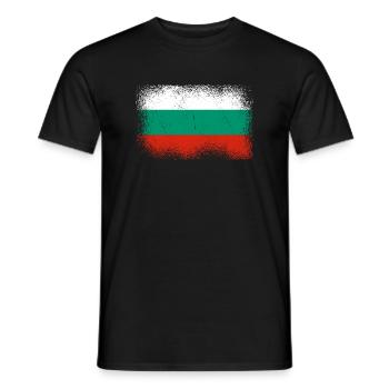 Bulgaria Flag Bulgarian flag Golden Sands - Men's T-Shirt - black - Front - AI Model Male 178 light (178cm)