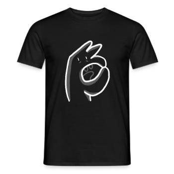 Bonhomme O - Männer T-Shirt - Schwarz - Vorne - AI Model Male 178 light (178cm)