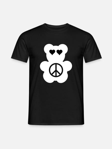 Festival Bear - Männer T-Shirt - Schwarz