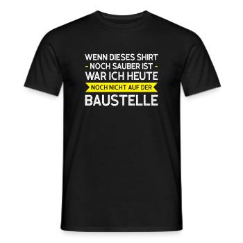 Baggerfahrer Bagger Bagger fahren Geschenk - Männer T-Shirt - Schwarz - Vorne - AI Model Male 178 light (178cm)