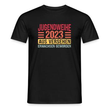 Jugendweihe Party Geschenk - Männer T-Shirt - Schwarz - Vorne - AI Model Male 178 light (178cm)