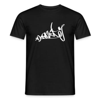 Graffiti Tag - Männer T-Shirt - Schwarz - Vorne - AI Model Male 178 light (178cm)