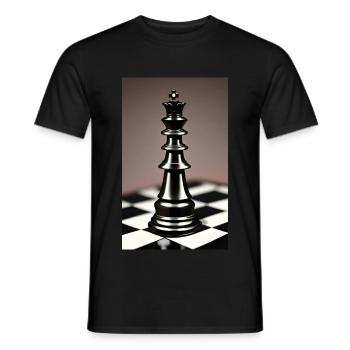Schach | Schachfigur | Schachspieler - Männer T-Shirt - Schwarz - Vorne - AI Model Male 178 light (178cm)