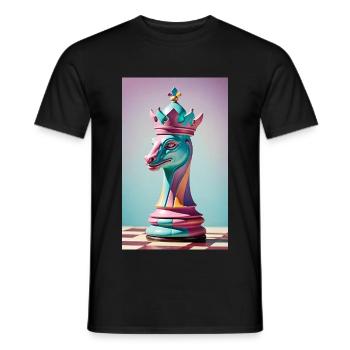 Schach | Schachfigur | Schachspieler - Männer T-Shirt - Schwarz - Vorne - AI Model Male 178 light (178cm)