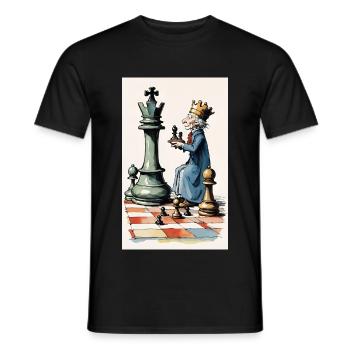 Schach | Schachfigur | Schachspieler - Männer T-Shirt - Schwarz - Vorne - AI Model Male 178 light (178cm)