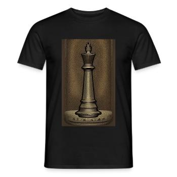 Schach | Schachfigur | Schachspieler - Männer T-Shirt - Schwarz - Vorne - AI Model Male 178 light (178cm)