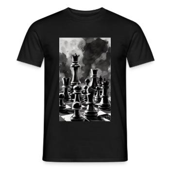 Schach | Schachfigur | Schachspieler - Männer T-Shirt - Schwarz - Vorne - AI Model Male 178 light (178cm)