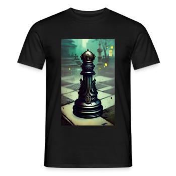 Schach | Schachfigur | Schachspieler - Männer T-Shirt - Schwarz - Vorne - AI Model Male 178 light (178cm)
