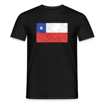 Chili Drapeau Amérique du Sud Drapeau chilien Vintage - T-shirt homme - noir - Devant - AI Model Male 178 light (178cm)