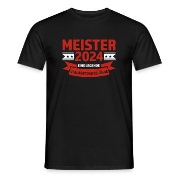 Meister 2024 Meister bestanden Meistertitel Gesche - Männer T-Shirt - Schwarz - Vorne - AI Model Male 178 light (178cm)