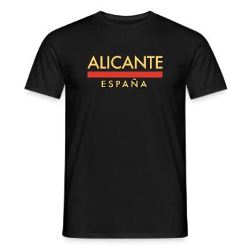 Alicante Souvenir T-shirt - Men's T-Shirt - black - Front - AI Model Male 178 light (178cm)
